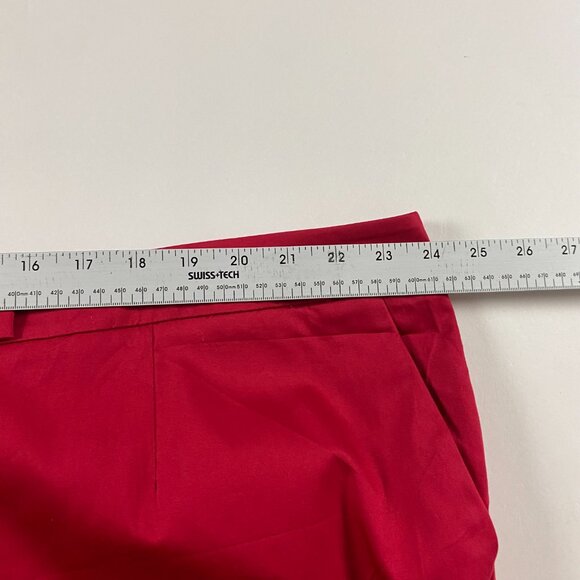 NWOT Talbots Shorts Women's Size 24W Red Plus Size Cotton Spandex Stretch - Picture 7 of 12